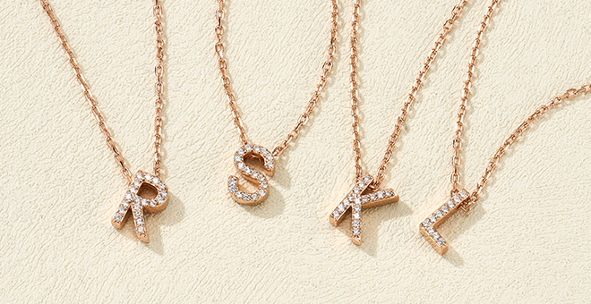 custom letter jewelry