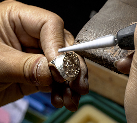 custom jewelry surface treatment