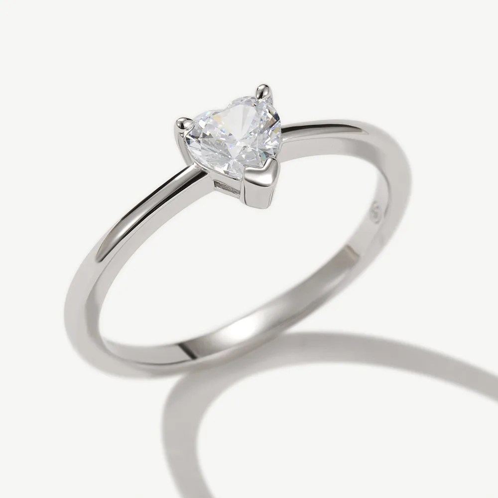 v-shaped prongs setting