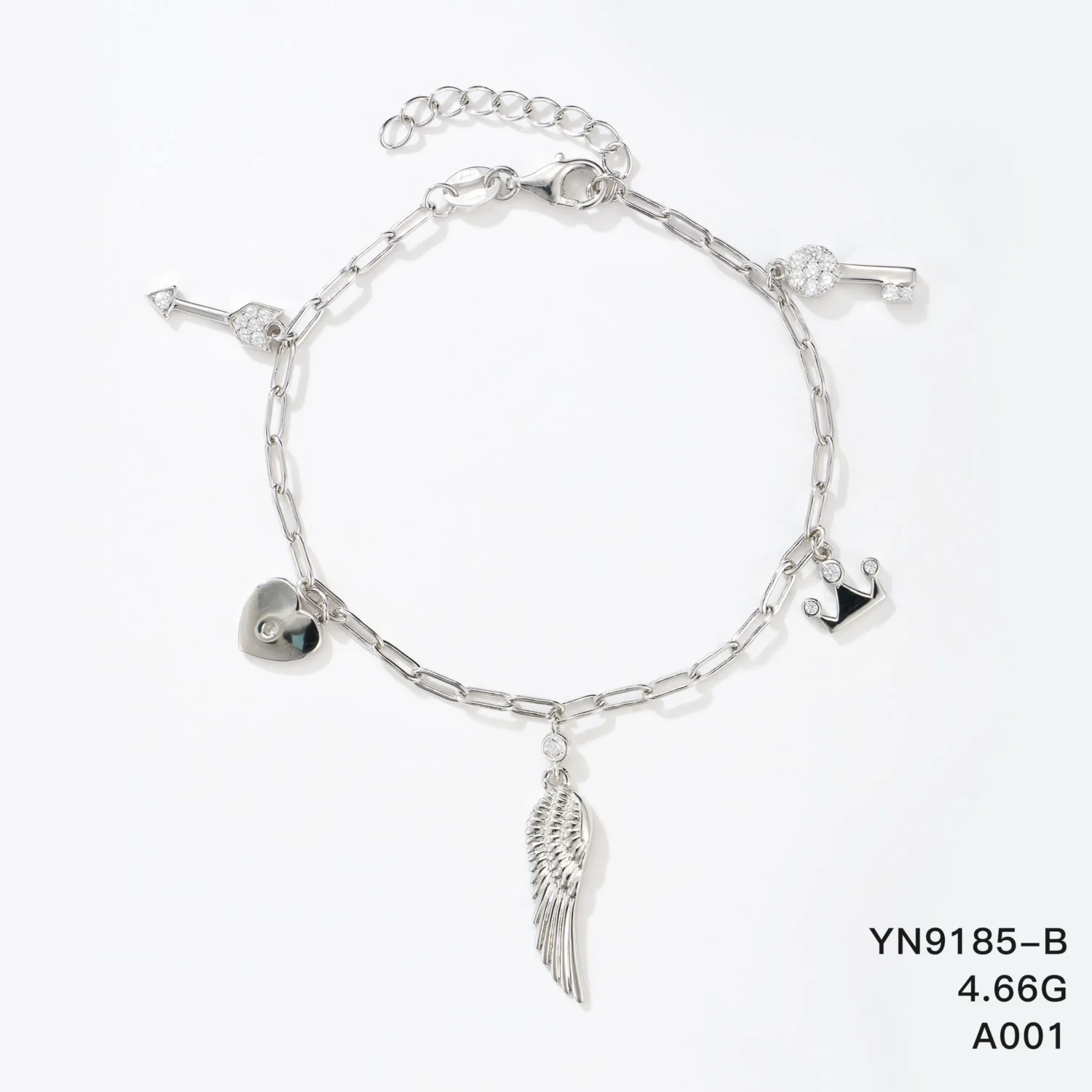 925 charm silver bracelet jewelry