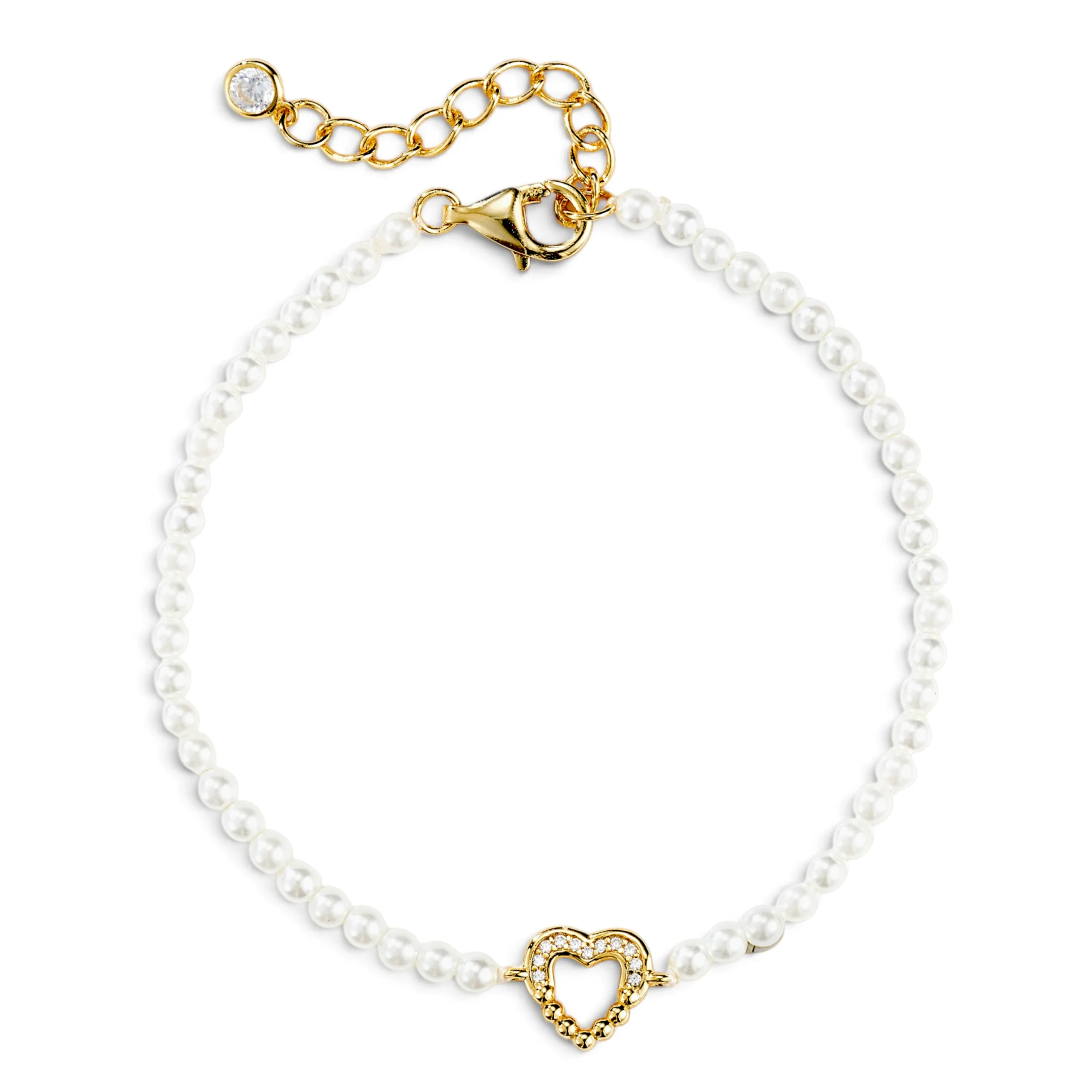 pearl and heart shape bracelet jewelry