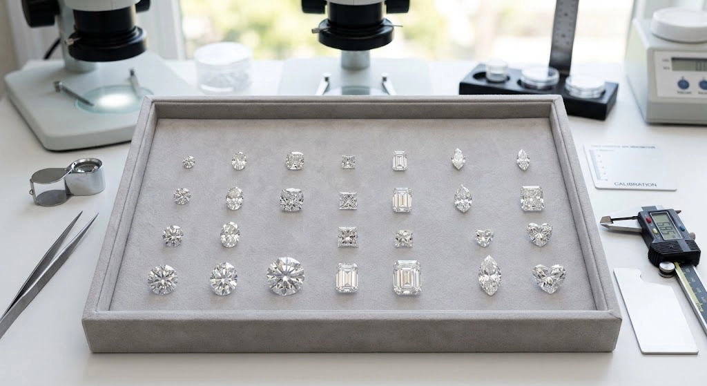 Lab Grown Diamond Shapes and Sizes