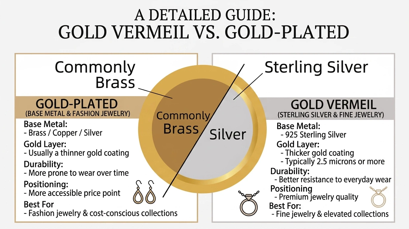 gold vermeil vs gold plated